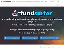 Tablet Screenshot of fundsurfer.com